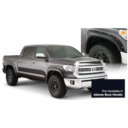 Bushwacker 17-19 TUNDRA POCKET STYLE FENDER FLARES - MIDNIGHT BLACK METALLIC (218 30918-43